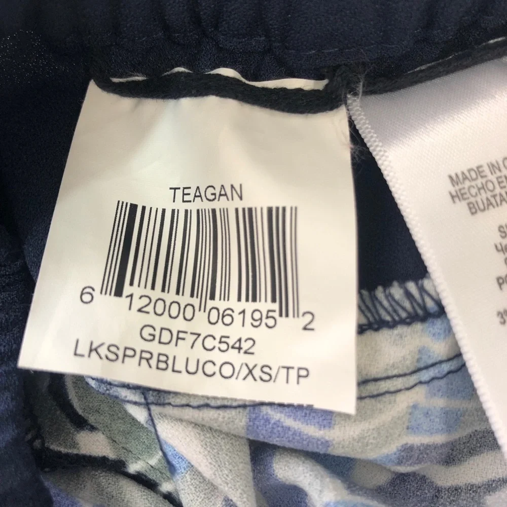 BCBGMAXAZRIA Teagan Larkspur Blue Combo Short XS
